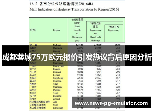 成都蓉城75万欧元报价引发热议背后原因分析 成都蓉城75万欧元报价引发热议背后原因分析