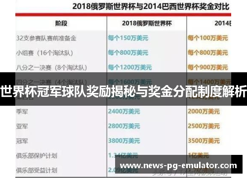 世界杯冠军球队奖励揭秘与奖金分配制度解析
