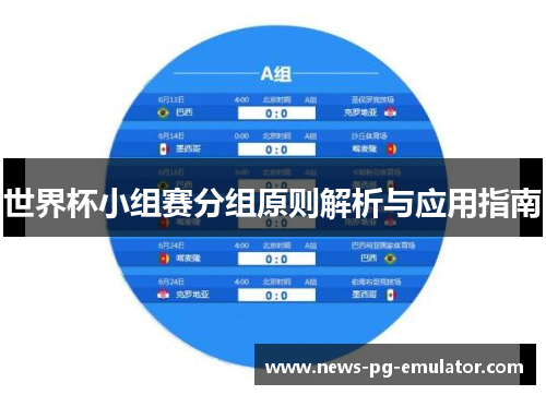 世界杯小组赛分组原则解析与应用指南